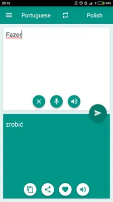 Polish-Portuguese Translator android App screenshot 0