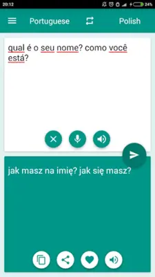 Polish-Portuguese Translator android App screenshot 2